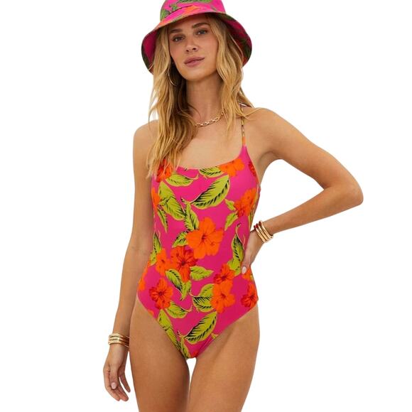Beach Riot Other - Beach Riot Stevie Hibiscus Two-Tone Rib Size XS